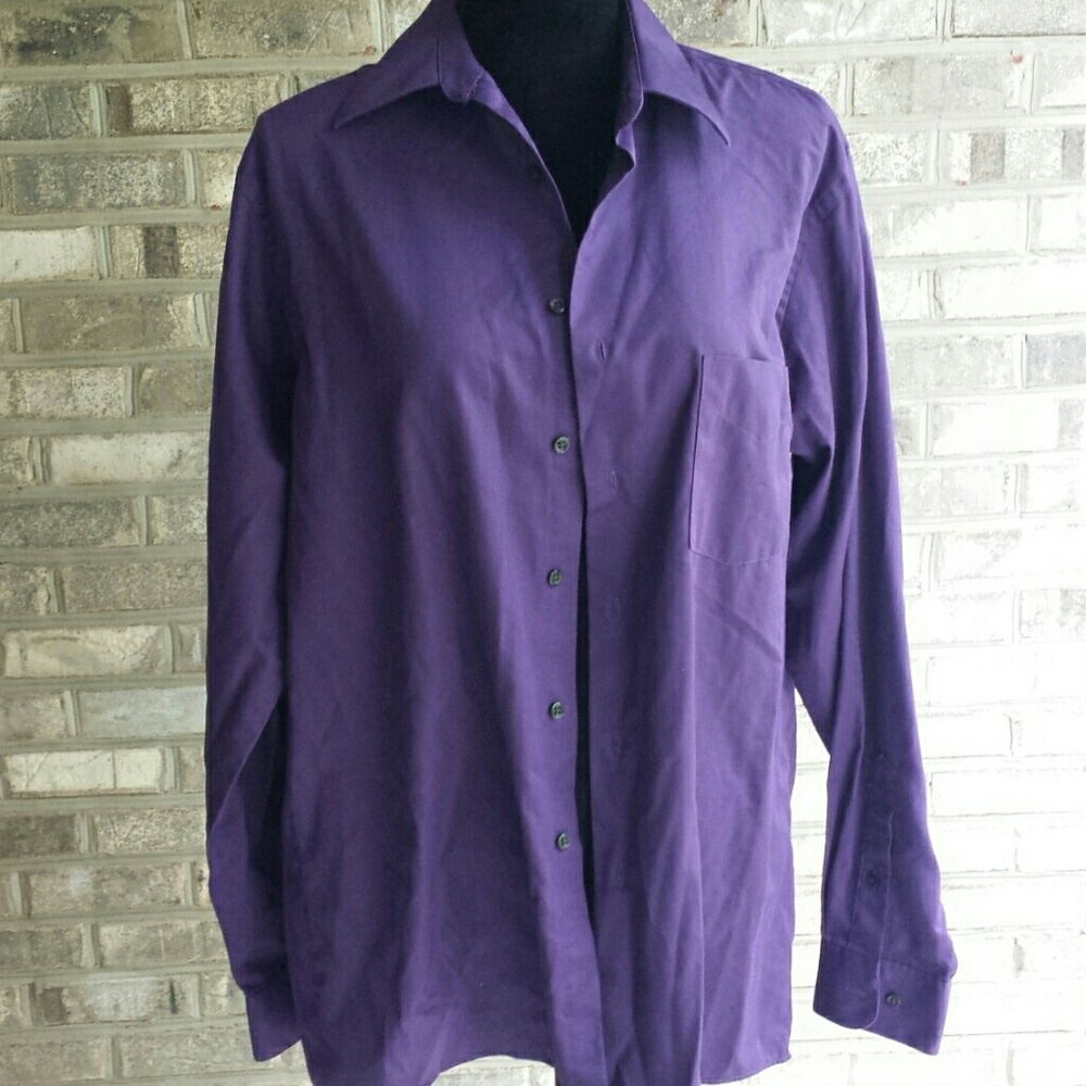 Purple mend shirt size medium by Van Heusen